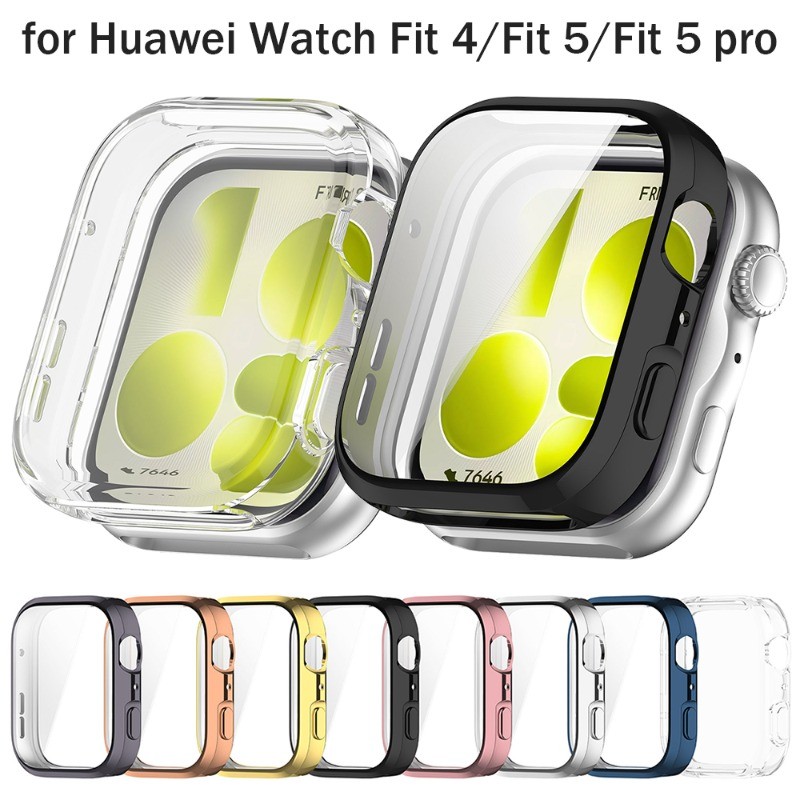 กรณีTPUสําหรับHuaweiนาฬิกาFit 5 Pro 4 3 ป้องกันหน้าจอครอบคลุมเต็มรูปแบบสําหรับHuawei Fit5 Fit4 Fit3 นาฬิกาอุปกรณ์เสริม