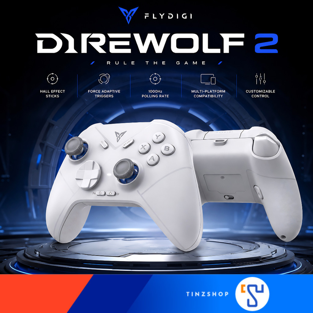 Flydigi Direwolf 2 Gaming Controller PC Windows, Nintendo Switch, Android (Native), iOS (MFi) จอยเกม