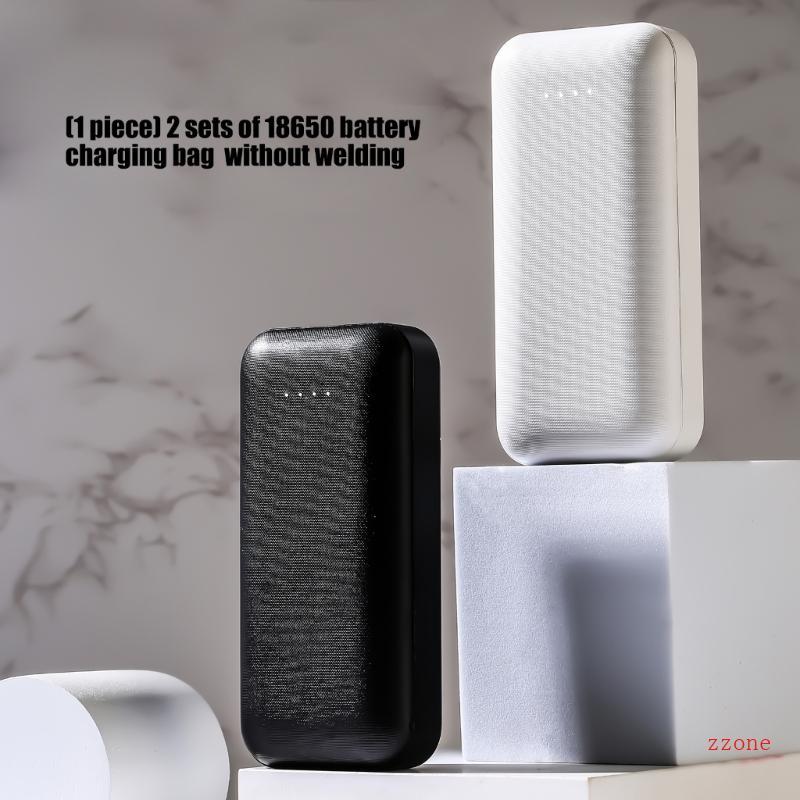 Zzz DIY 18650 ผู้ถือกรณีเปลือก Powerbank พลาสติกไม่จําเป็นต้องเชื่อม