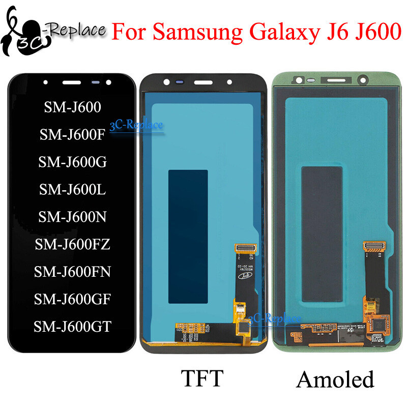 สําหรับ Samsung Galaxy J6 2018 J600 J600F J600G J600FN จอแสดงผล LCD Assembly