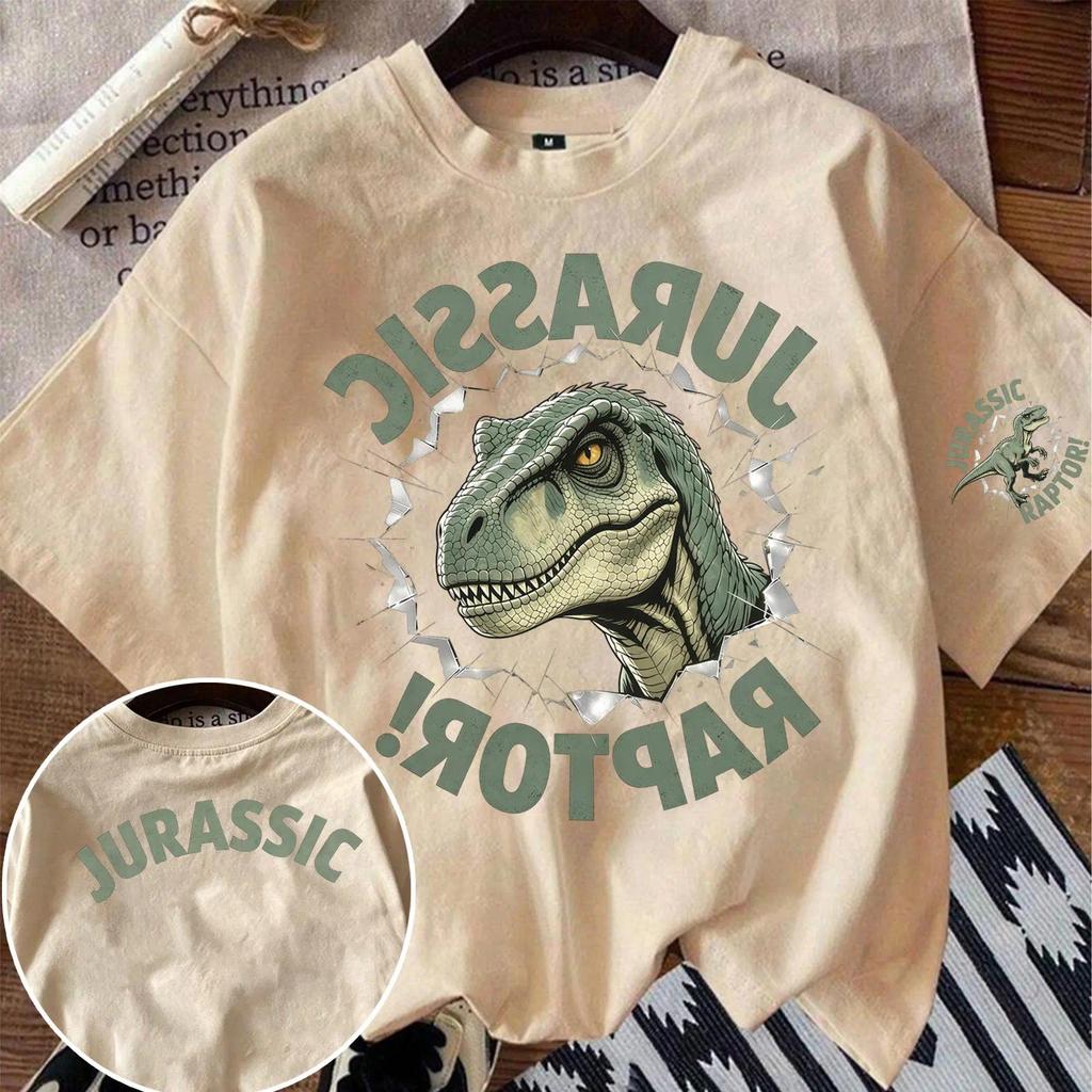 2026（COD）Kids T เสื้อเด็ก (พิมพ์ลายไดโนเสาร์) ผ้าเทคโนโลยี sorona จากอเมริกา เหมาะ เด็กผู้ชาย และ เด็กผู้หญิง