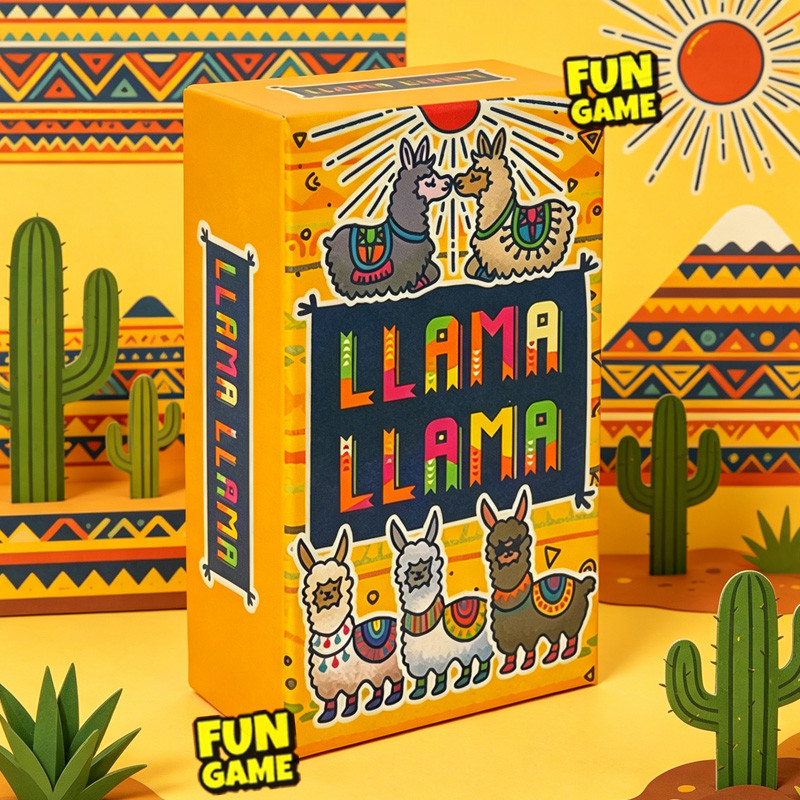 LLAMA LLAMA | เกมการ์ดครอบครัวที่เข้าถึงอย่างรวดเร็วน่ารักและภาษาจีน เกมสบาย ๆ ที่เบาใจ & สนุก เกมกลางคืนที่ผ่านเร็ว