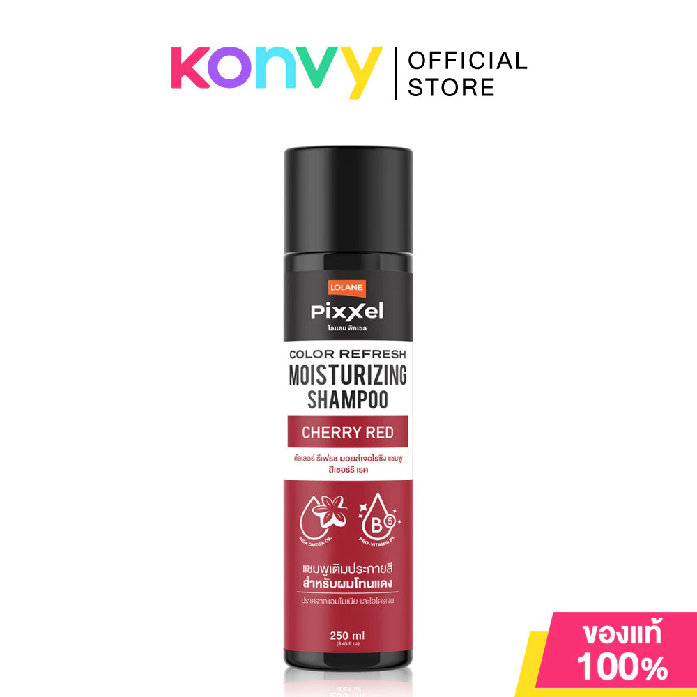Lolane Pixxel Color Refresh Shampoo Cherry Red 250ml โลแลน แชมพูเติมประกายสีแดง.