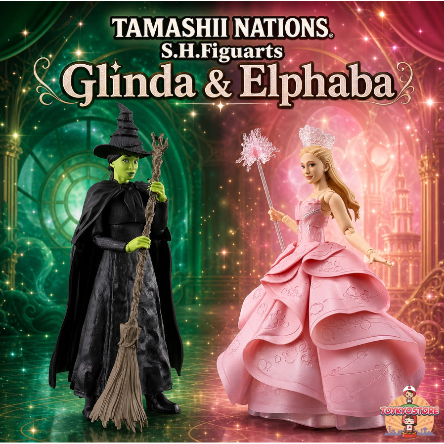 TAMASHII NATIONS S.H. Figuarts Elphaba (Wicked) & Glinda (Wicked) Figure [Direct from Japan]