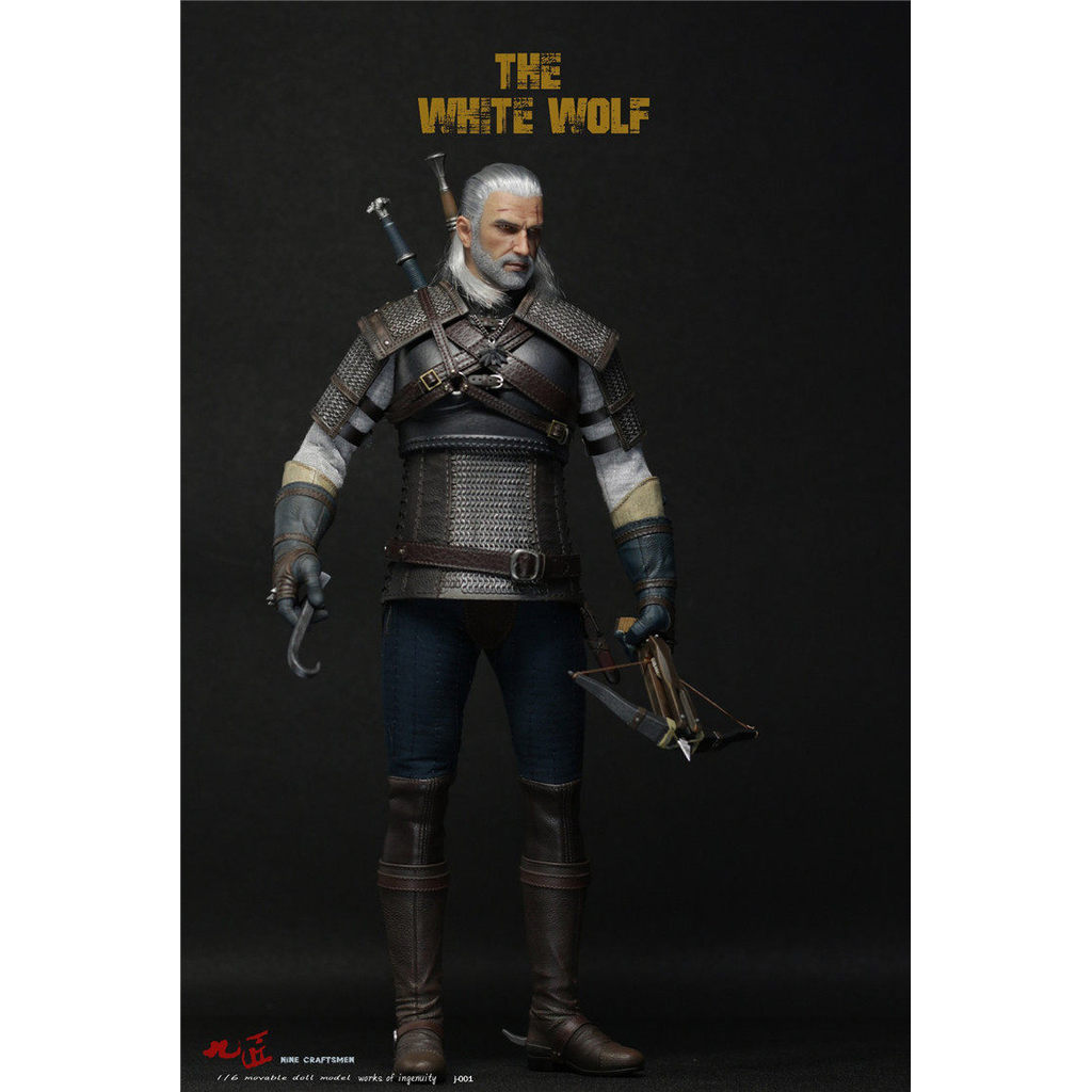 [Collection Boutique] Ready Stock Nine Craftsman Nine Craftsmen J-001 1/6 White Wolf Geralt Action F