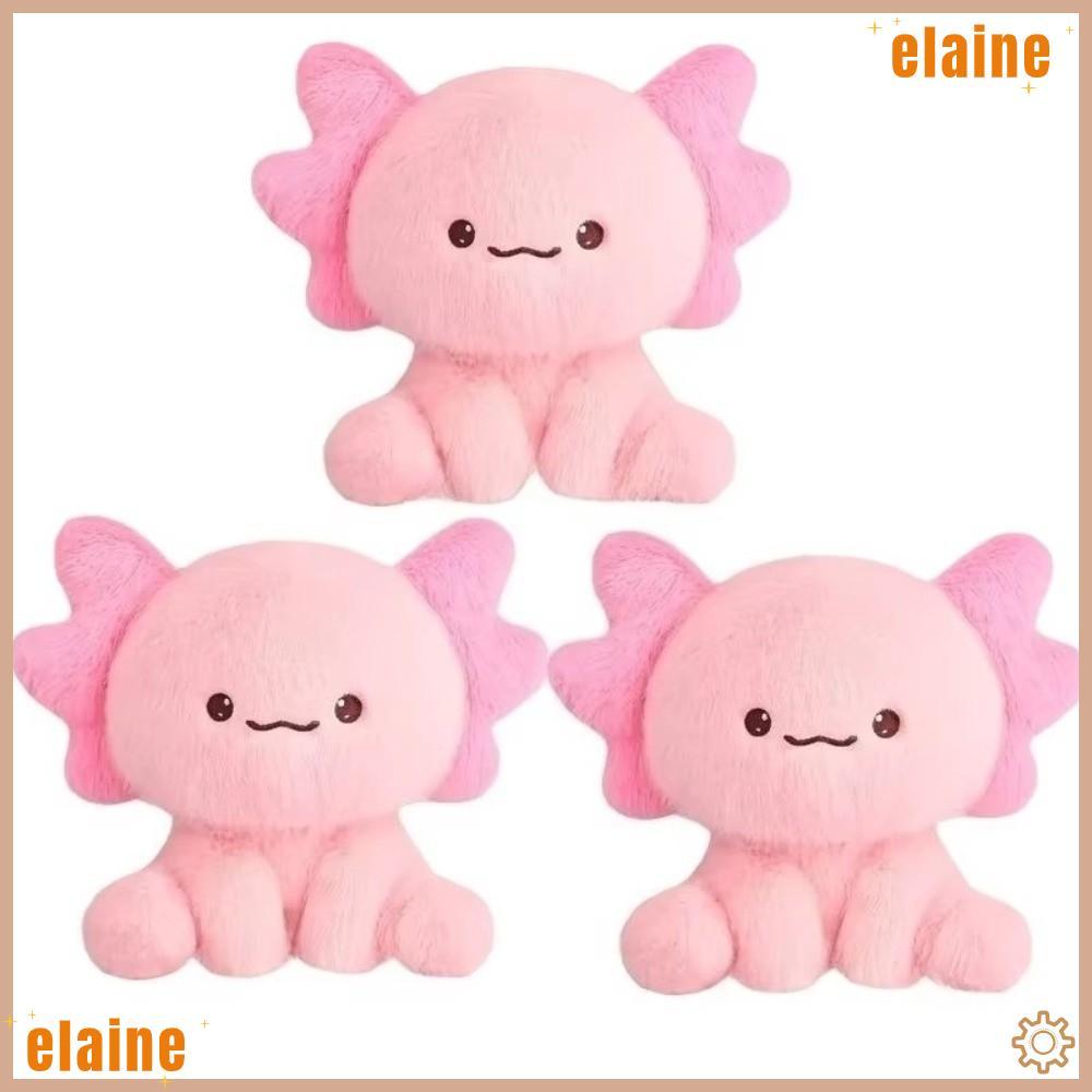 ELAINE ตุ๊กตา Axolotl นุ่มน่ารัก Kawaii ตกแต่งบ้าน Salamander ตุ๊กตา Plushie สัตว์ของเล่นวันเกิด