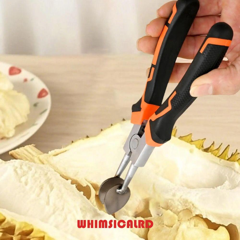 WHIMSICALRD ที่เปิดทุเรียน ทนทานเปิดได้อย่างง่ายดายทุเรียน Peel Breaking เครื่องมือ,อุปกรณ์ครัว Ergonomic Multiuse Hand Tool เครื่องมือเปิดผลไม้ในครัวเรือน