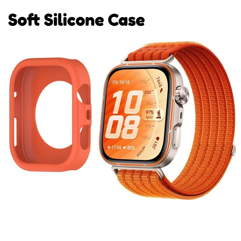 ซิลิโคนป้องกันกรณีสําหรับ Huawei Watch Fit 5 Pro 5Pro Soft TPU Anti-Fall สําหรับ Huawei Watch Fit 5 5Pro Fit5 Fit5Pro สมาร์ทนาฬิกาซิลิกาเจลเกราะป้องกัน Hollow Protector กรณี