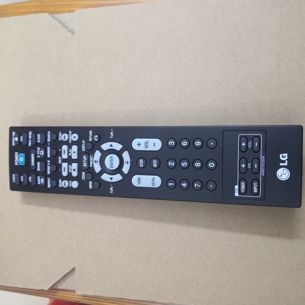 เครื่องเสียงรถยนต์ LG โฮมเธียเตอร์ DVD รีโมทคอนโทรล: AKB31223206