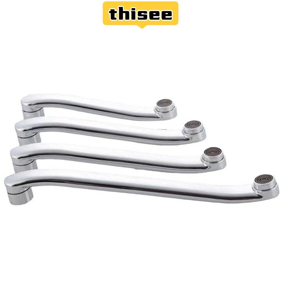 GOGOOUS Faucet Extender Connector, Quick Open Stainless Steel Basin Faucet Tube, Modern S-type Sink 