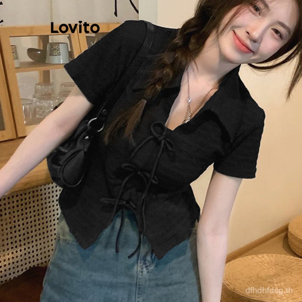 ผ้าลายโบว์สไตล์แจ็กการ์ด น่ารักสำหรับฤดูร้อน L87ED028