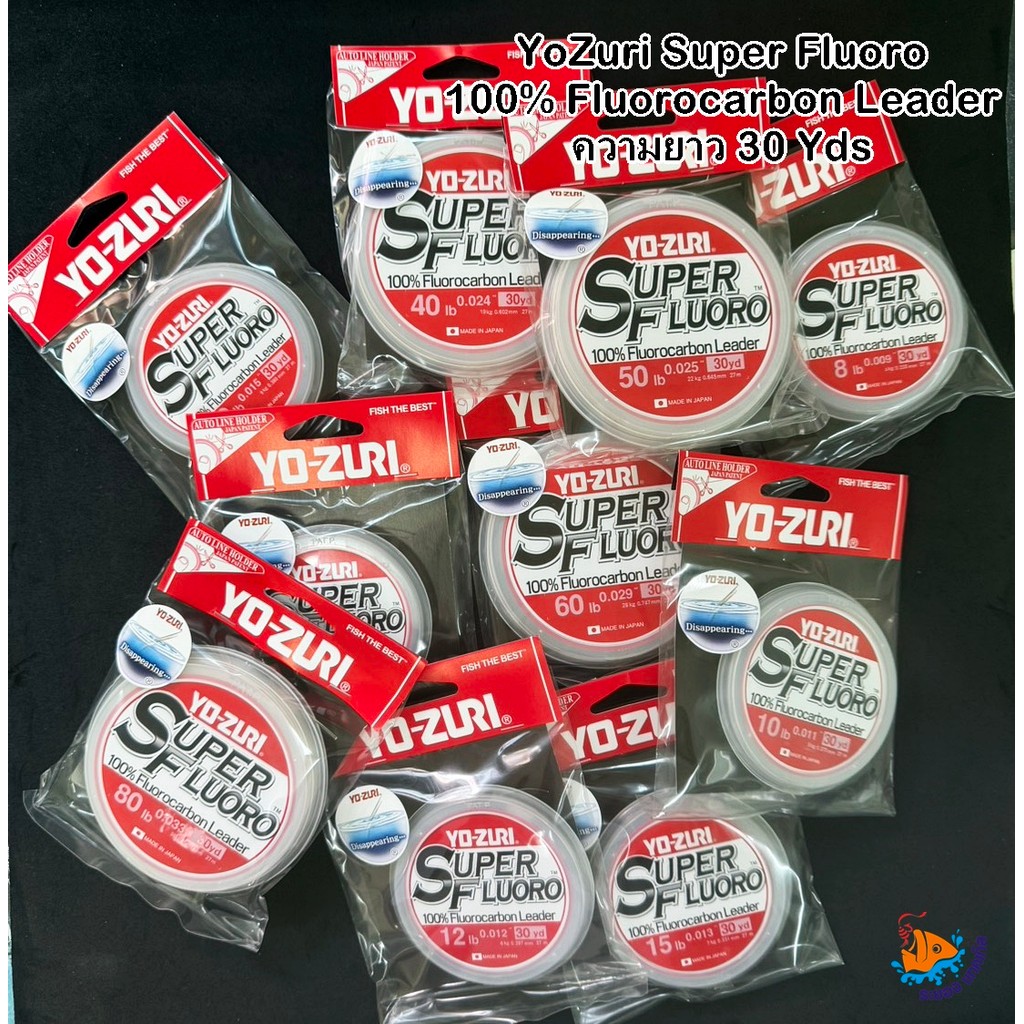สายช็อค/สายหน้า Yo-Zuri Super Fluoro 100% ความยาว 30 Yds