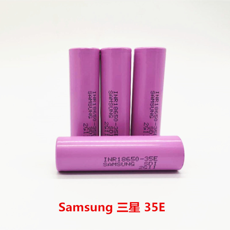 แบตเตอรี่ลิเธียม Samsung 18650 35E/3500mAh ใช้งานได้หลากหลาย เช่น ดローン รถยนต์ และพาวเวอร์แบงค์