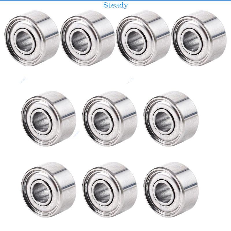 Stedy 10 ชิ้น 693ZZ แบริ่ง 3x8x4 มิลลิเมตร ABEC-7 เครื่องยนต์ขนาดเล็ก 693 แบริ่งขนาดเล็ก