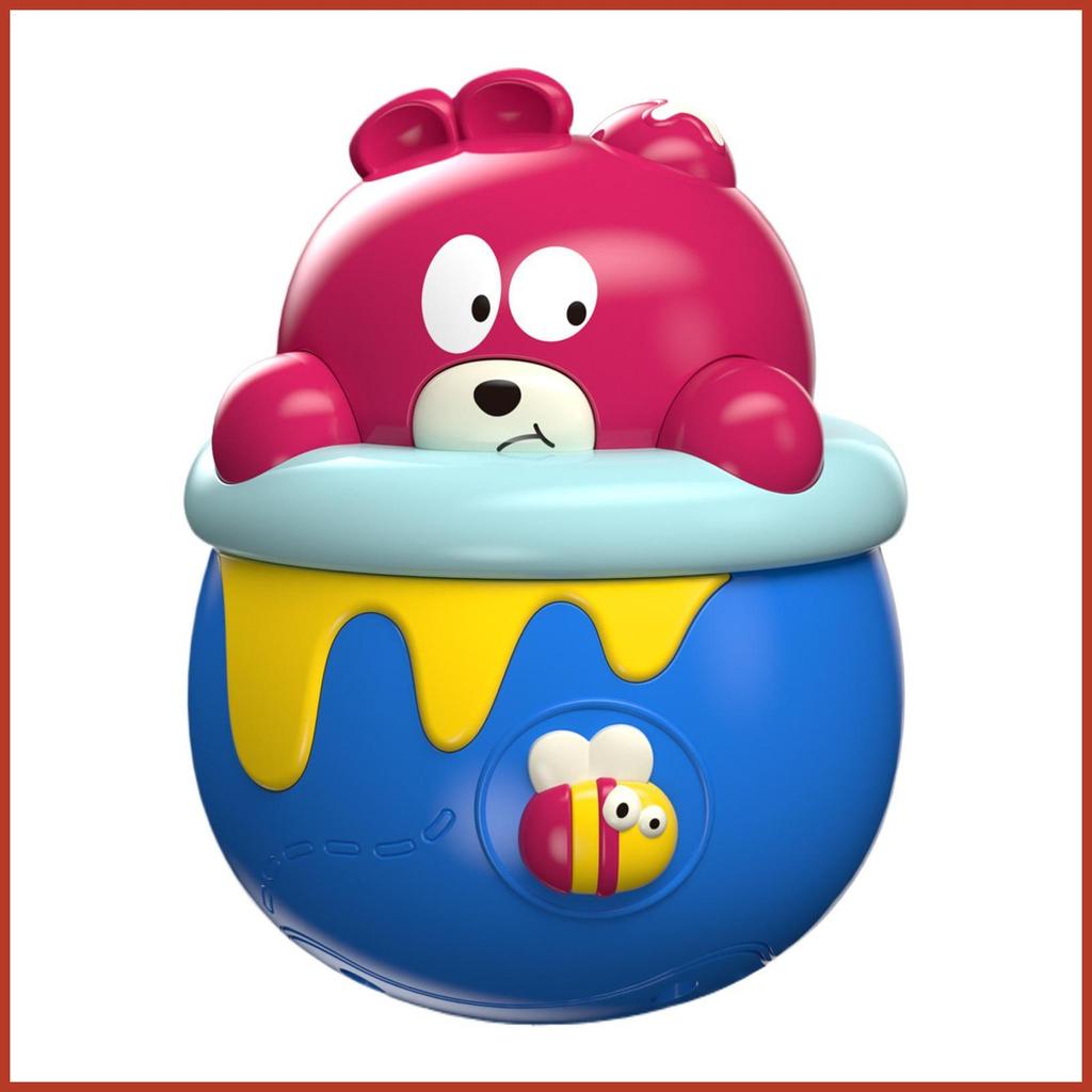 Wobble ของเล่นสําหรับทารก Wobbling Bear Wobble ของเล่น Light Roll-Up Soothing ตุ๊กตาตรัสรู้การศึกษา 