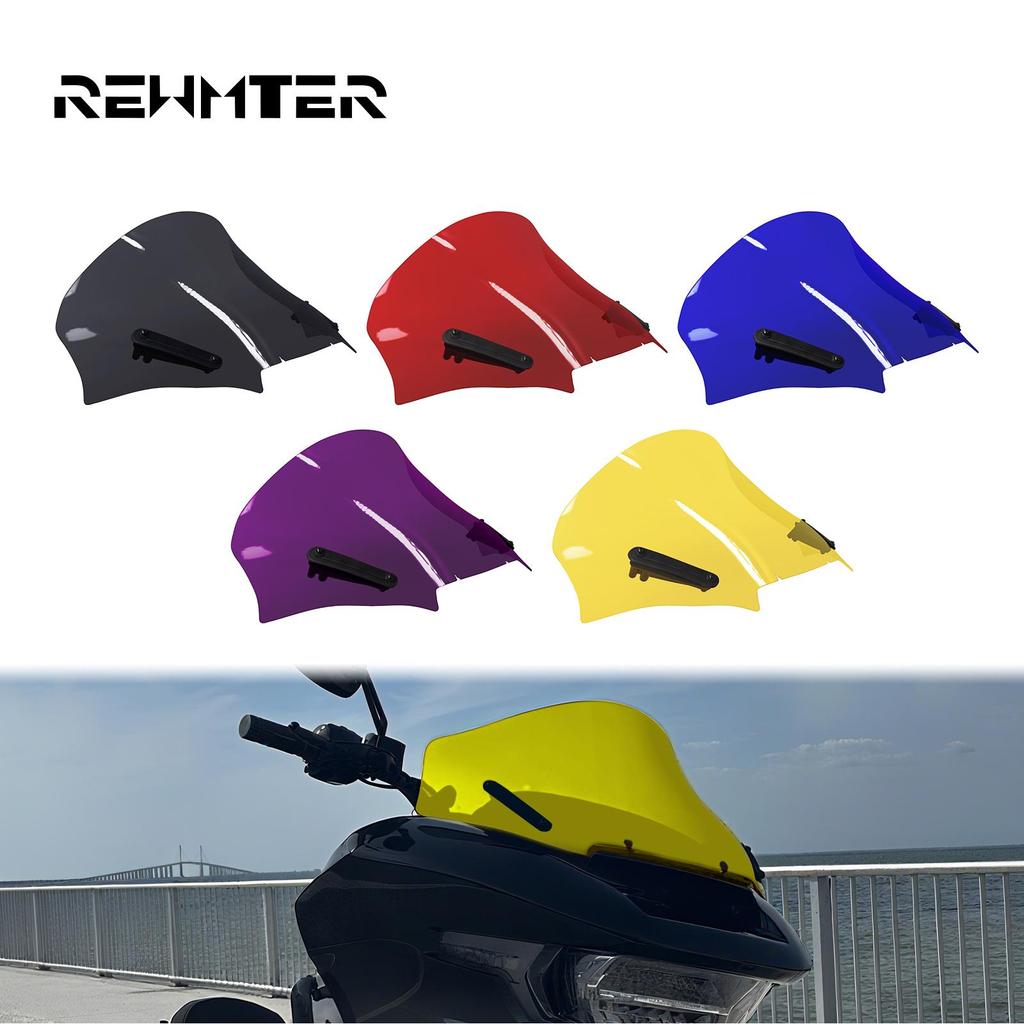รถจักรยานยนต์กระจกกระจก Fairing Wind Deflectors สําหรับ Harley Touring Road Glide CVO 2023-2025