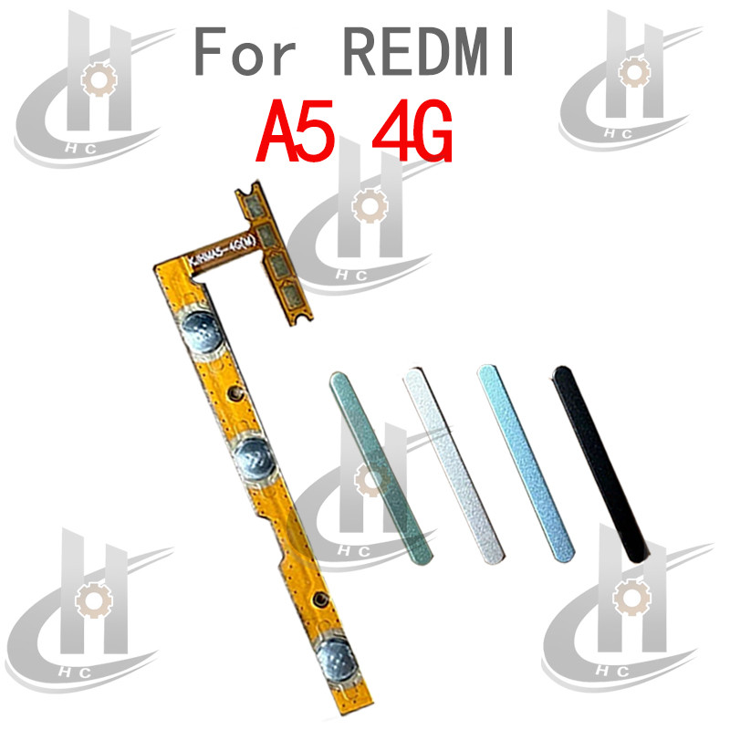 สําหรับ Redmi A5 4G ปุ่มด้านข้างปุ่ม Flex Cable Keys ปุ่มปิดระดับเสียงขึ้นและลงปุ่มด้านข้างเปลี่ยนส่วน