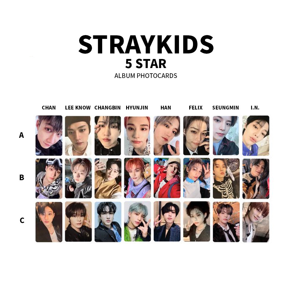 [พร้อมสต็อก] STRAY KIDS - 5 STAR ALBUM PHOTOCARD อย่างเป็นทางการ