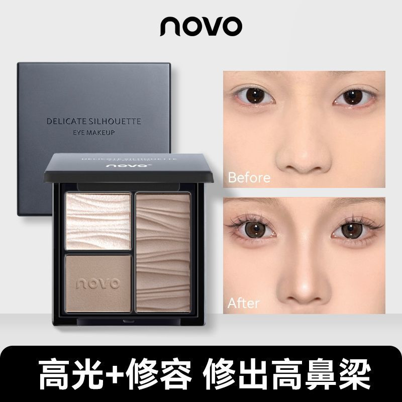 คอนทัวร์ คอนทัวร์หน้า Novo Tricolor Highlighter คอนซีลเลอร์คอนซีลเลอร์คอนซีลเลอร์