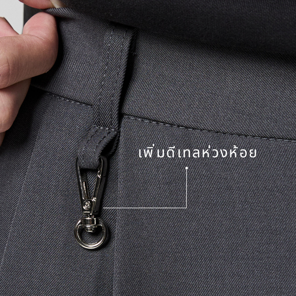 NEW CTRLX - กางเกงกระบอกใหญ่ รุ่น ZIGMA BAGGY TROUSERS ยับยาก รีดง่าย รูปที่ 2