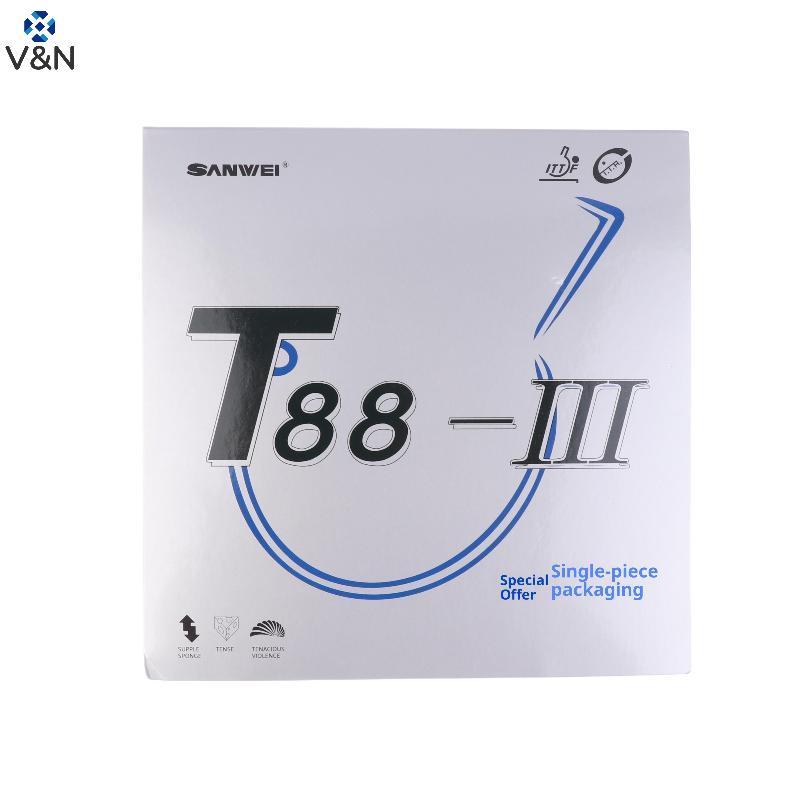 V&N 1 สีแดง 1 ยางปิงปองสีดํา T88 Allround Spin Control ยางปิงปองสําหรับไม้ปิงปองเปลี่ยนฟิล์ม.