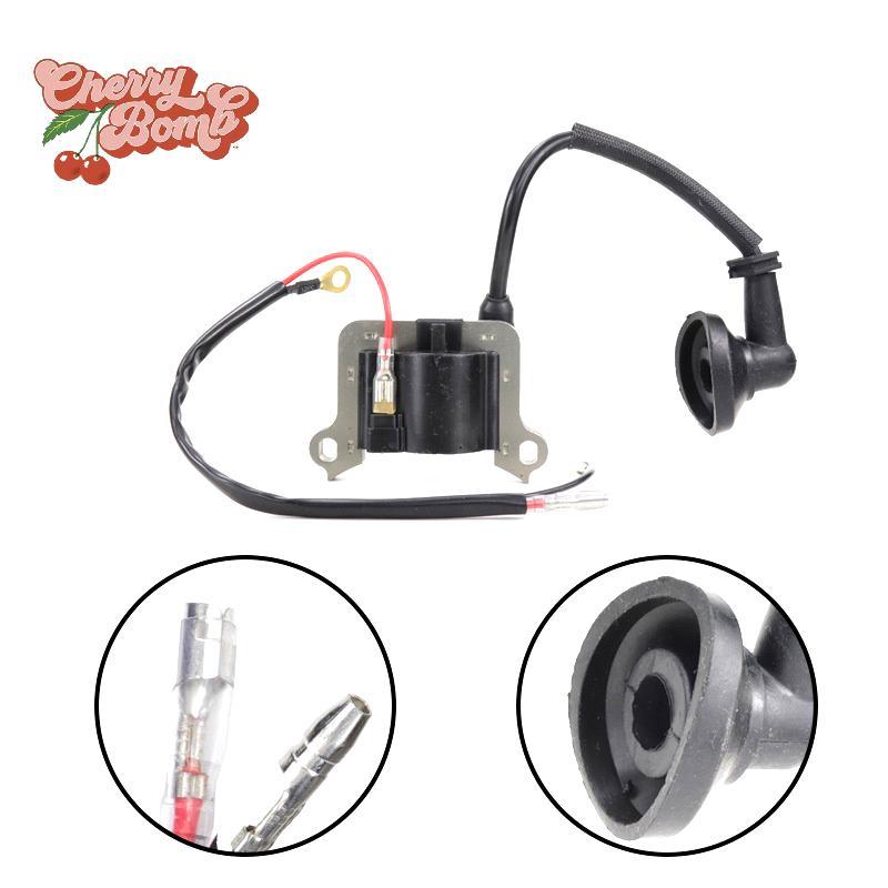 Cherry Bomb>Coil 1E48F Coil Coil Fitสําหรับ 63ccเครื่องตัดแปรงหญ้าTrimmer 48 เครื่องยนต์ 48Fเครื่องต