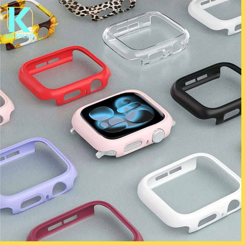 เคสป้องกันหน้าจอ PC แบบแข็ง for iWatch Apple Watch Ultra/SE 3 2 Series 11 10 9 8 7 49มม 46 45 41 44 42มม 40มม