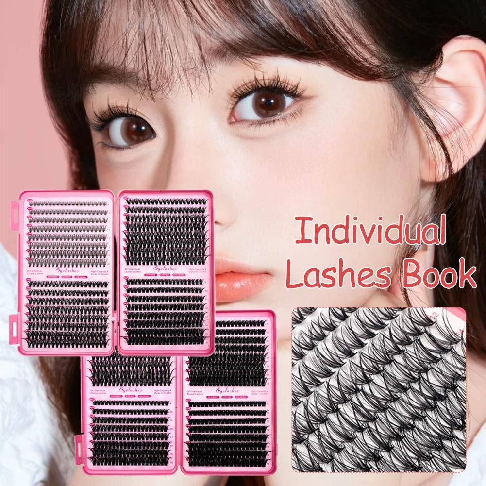 32 แถวของขนตาหนังสือหนาผสม 30d/40d ขนตาปลอมขนตาปลอมขนตาปลอม D-curved J7d6