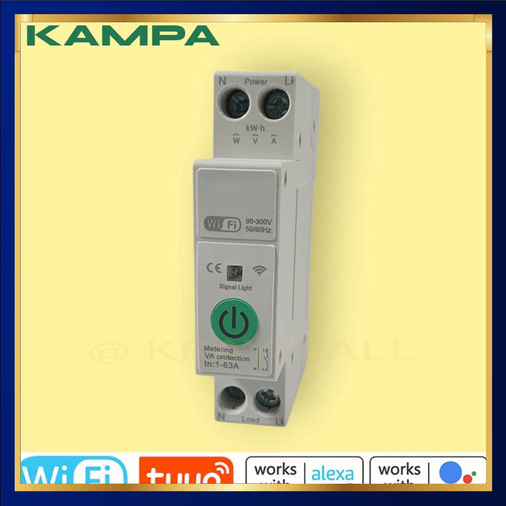 โปรแกรม Tuya Smart Timer Switch รีเลย์ WiFi 300V/63A - STY-M