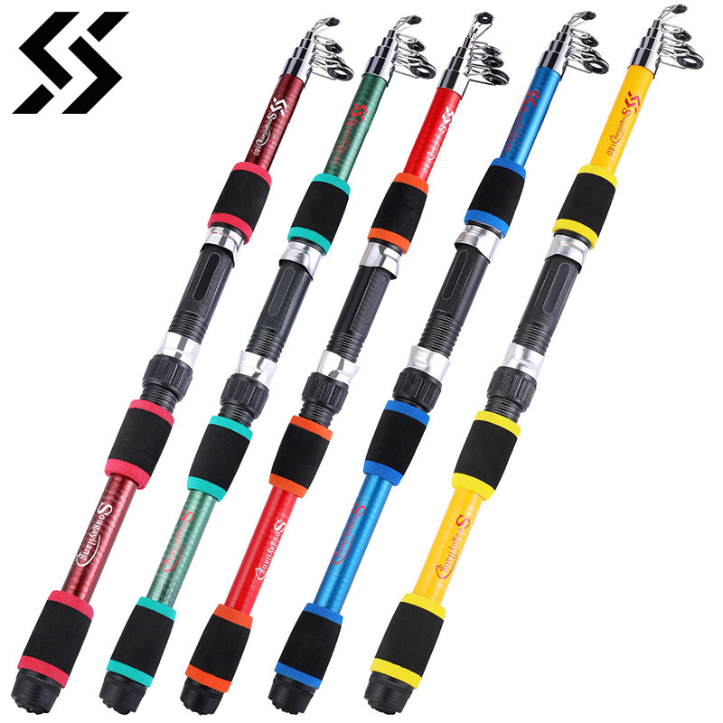 Sougayilang 1.8M Spinning Fishing Rod M Power Children Fishing Rod Telescopic Rock Fishing Rod Carp 