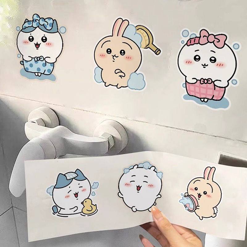 Bathroom Decorative Wall Stickers Toilet Tile Stickers Ugly Hole Covering Waterproof Self-Adhesive W