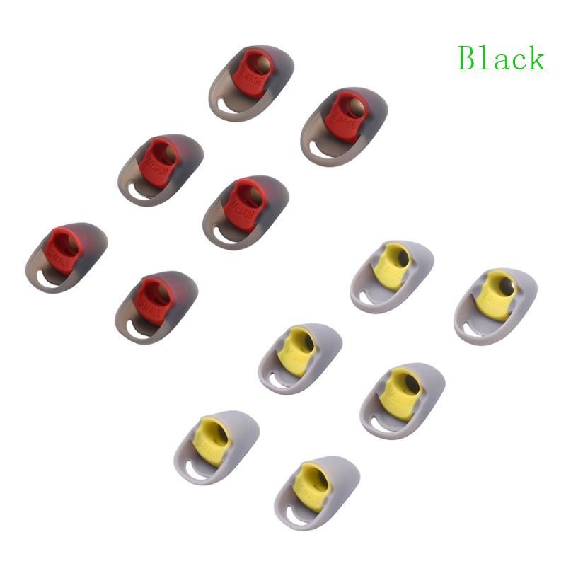 สีดําล้างทําความสะอาดได้ซิลิโคนแขนหูฟังเอียร์บัดเคล็ดลับหูสําหรับ HyperX Cloud Earbuds