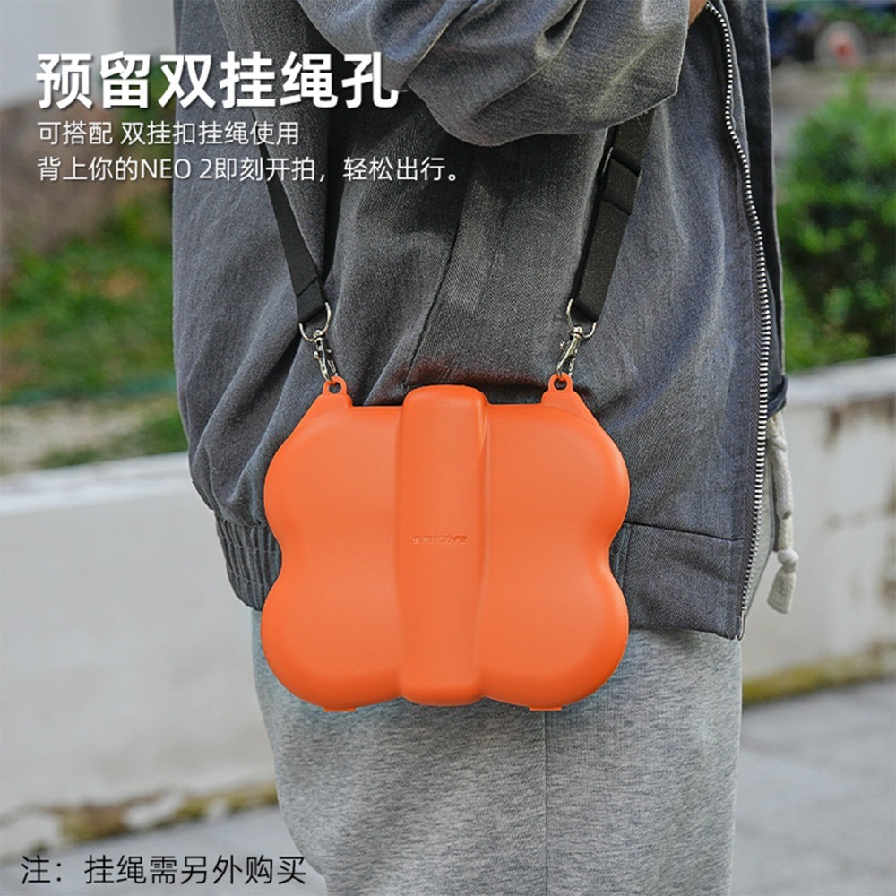 เหมาะสําหรับ DJI NEO 2 กล่องเก็บของแบบสแตนด์อโลนป้องกันการชนกันป้องกันรอยขีดข่วนกล่องป้องกันผีเสื้อ DJI NEO2 แบบพกพากล่องป้องกันฝุ่นอุปกรณ์เสริมโดรน