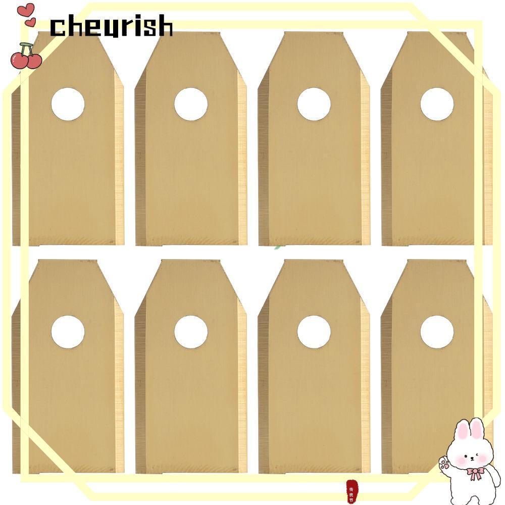 CHEURISH 36 ชิ้นเปลี่ยนใบมีดเครื่องตัดหญ้า,ไทเทเนียมเคลือบ 35x18x0.75 มิลลิเมตรหุ่นยนต์เครื่องตัดหญ้