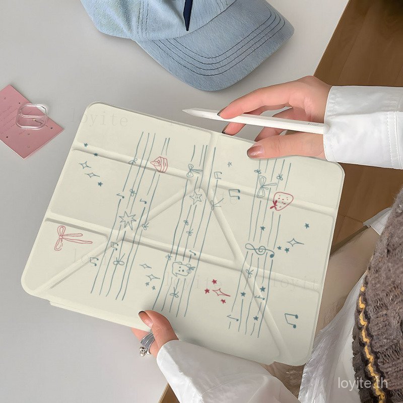 Y เคสแท็บเล็ตเปลี่ยนรูปแบบพับได้สําหรับ IPad 11th gen A16 11" 2025 iPad Air 7 [11 นิ้ว] 2025 INS Pup