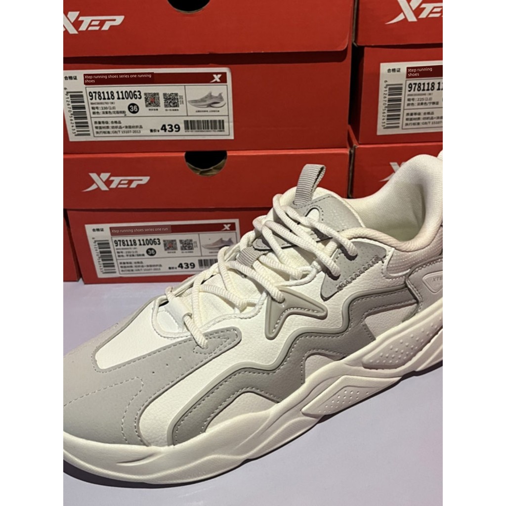 new balance official store เดินป่า Xtep ของแท้ฤดูใบไม้ผลิและฤดูใบไม้ร่วงลูกไม้ลำลองสตรีทเทรนด์เยาวชน