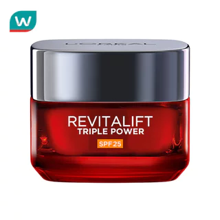 L'Oreal ลอรีอัล ปารีส รีไวทลั ลิฟท์ ทริปเปิล พาวเวอร์ เอจ-คอร์เรคติ้ง ครีม เอสพีเอฟ25 15 มล.