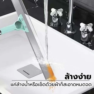 LoomLab ไม้ปาดน้ำ ไม้รีดน้ำพื้น ไม้กวาด ไม้รีดน้ำ ไม้ถูพื้น สำหรับกวาดน้ำและฝุ่น ปรับหมุนได้ 180° ล้างทำความสะอาดได้ง่าย