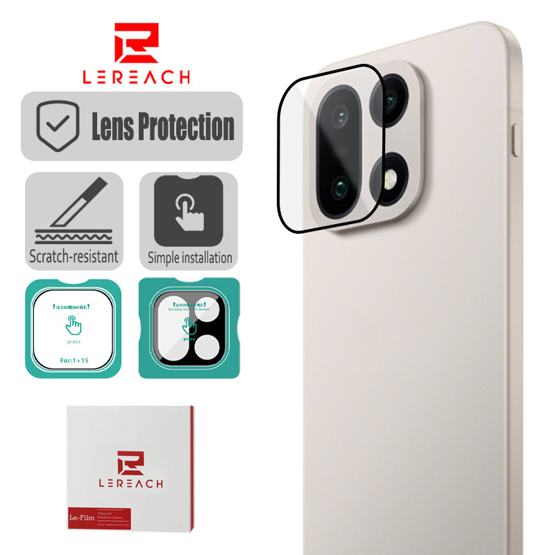 Lereach Anti-Scratch เลนส์ป้องกันฟิล์มสําหรับ OnePlus 15 13 13T Ace 5 6 Pro เลนส์กล้องโทรศัพท์ 1-2 ชิ้น HD กระจกนิรภัยใสติดตั้งง่าย