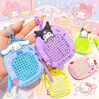 Fidget Maze Toy Magnetic Steel Ball Drawing Board Keychain, Cute Sanrio Bag Pendant Decor