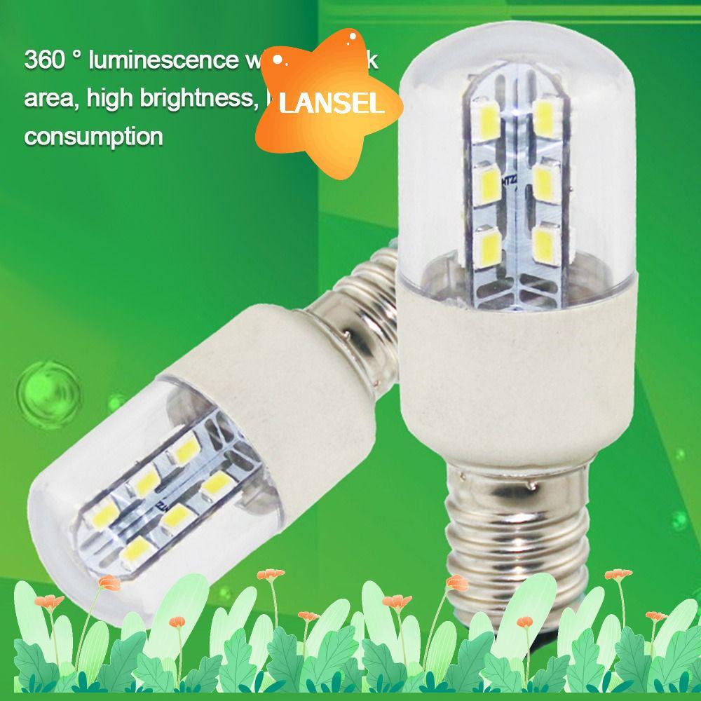LANSEL หลอดไฟตู้เย็น Home E12 E14 Connector T22 2.5W หลอดไฟ LED สว่าง