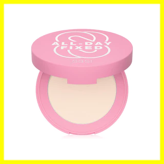 SASI All-Day Fixed Translucent Setting Compact Powder 4.5g แป้งอัดแข็งโปร่งแสง ศศิ ใช้เช็ตเมคอัพให้ติดทนตลอดวัน.