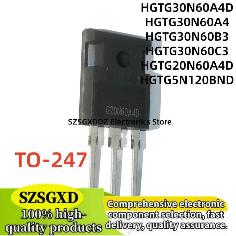 ทรานซิสเตอร์กําลัง HGTG30N60A4D HGTG30N60C3 HGTG30N60B3 HGTG20N60A4D HGTG30N60A4 HGTG5N120BND G30N60