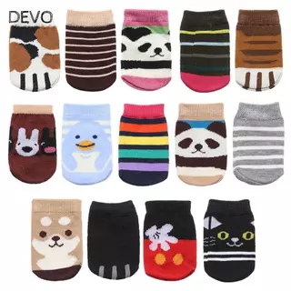 DEVO ผ้าคลุมขาเก้าอี้ 4 ชิ้นคุณภาพสูงกันลื่นการ์ตูนตัวป้องกันพื้น