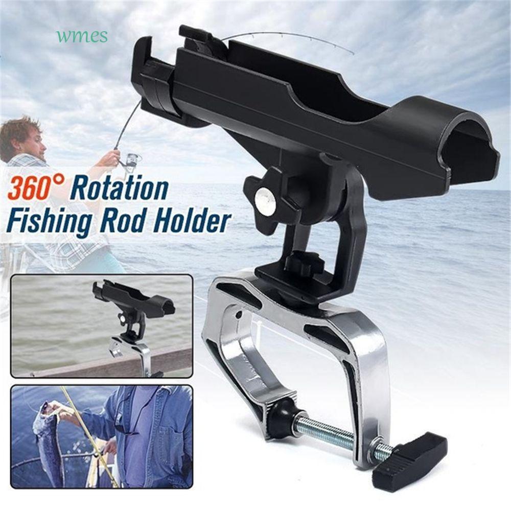 WMES1ZA Rods ผู้ถือ Deck Mount 360 องศาโลหะตกปลา Rod สนับสนุนสําหรับเรือยอชท์ Pole Bracket