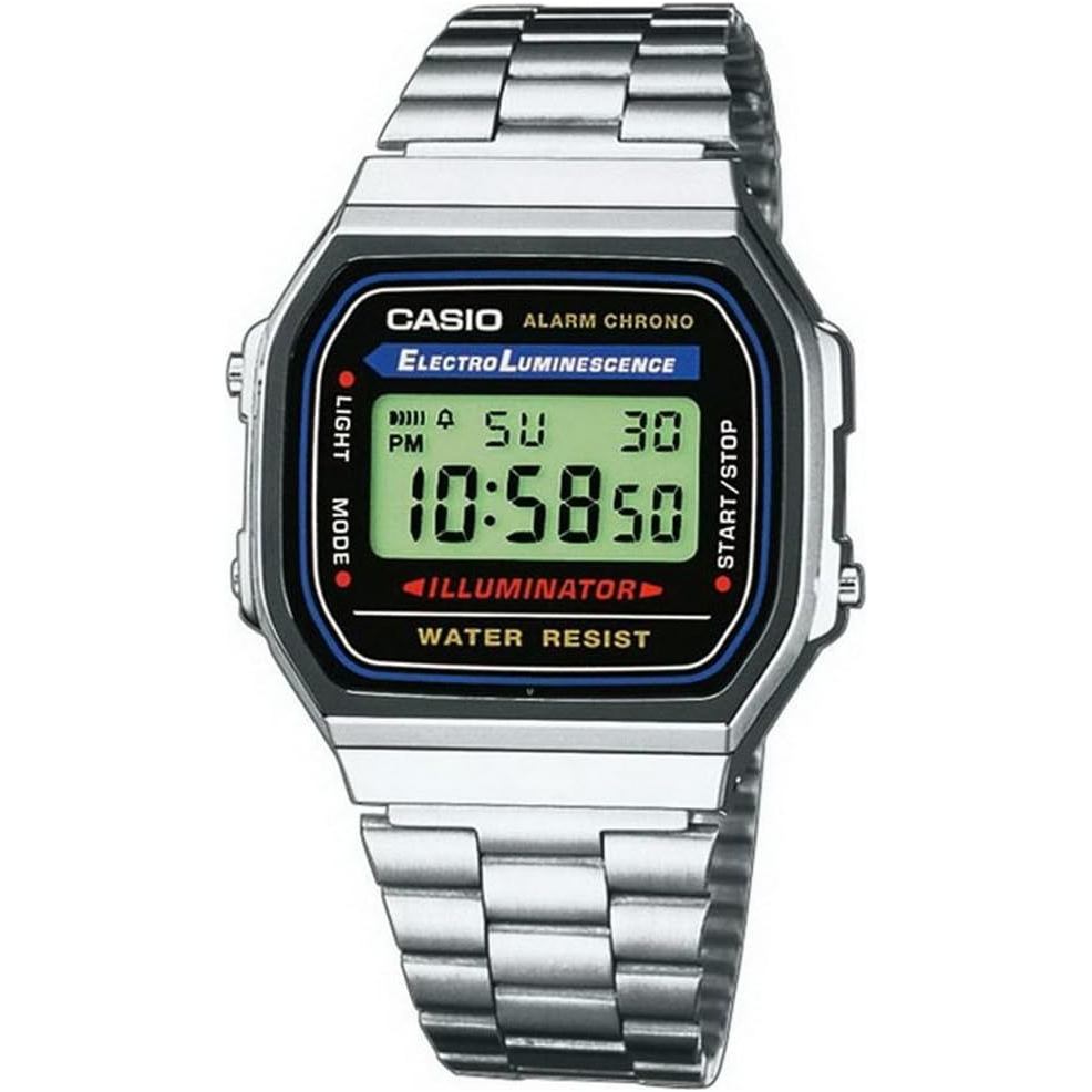 Casio Mens Vintage A168WA-1 Luminesce นาฬิกา