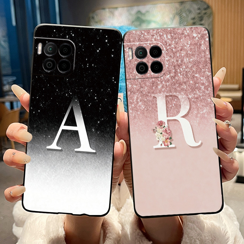 คู่สีดําเคสโทรศัพท์สําหรับ TCL T-Mobile REVVL 7 Pro 5G/T-Mobile T โทรศัพท์ 2 Pro 5G Lucky Letter Bri