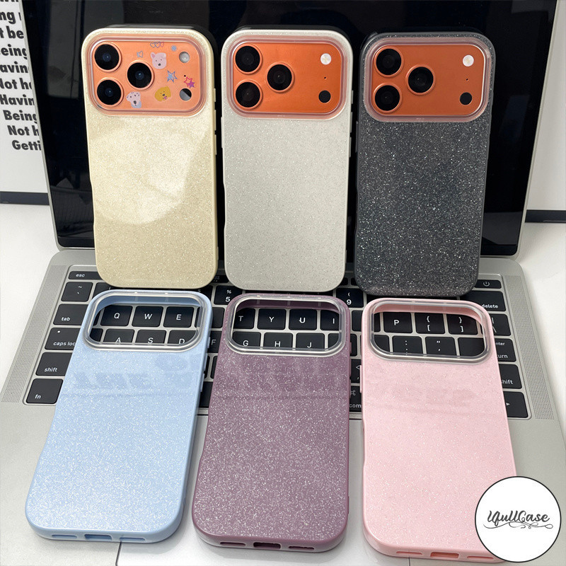 เหมาะสำหรับ IPhone 17 13 AIR 15 16 11 12 14 Pro Max XS XR X Max 7 8 15 14 16 Plus เคสผงกระพริบ ลายคีย์บอร์ด สไตล์ฮิต