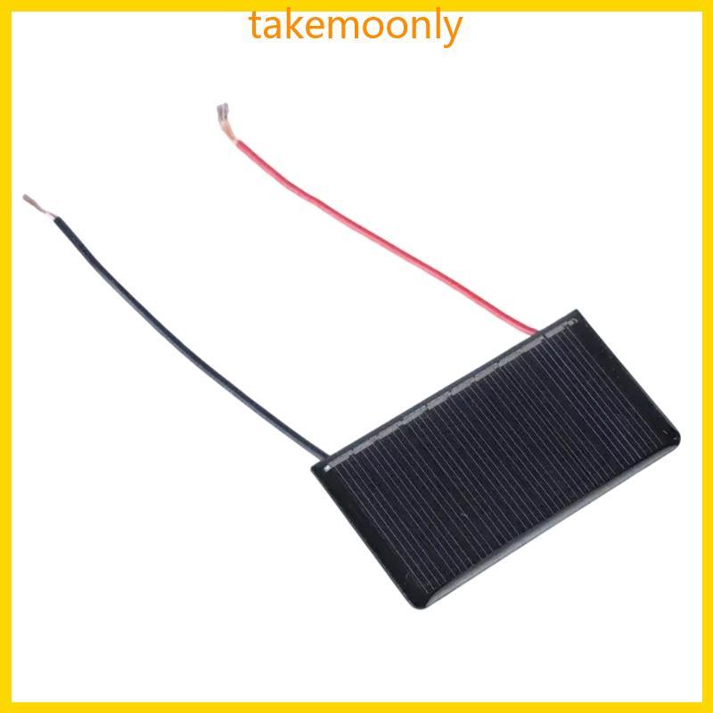TAK โซล่าเซลล์ที่มีประสิทธิภาพ 5V 60mA แผงพลังงานแสงอาทิตย์พกพาสะดวกใช้สําหรับโครงการ