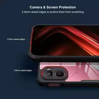 ปลอกแม่เหล็กบางเฉียบสําหรับ infinix GT 50 30 20 10 Pro infinix GT 30 Plus 5G 5G + กรณี TPU PC กรอบสีดํา Anti-Yellowing Tough ScratchProof ฝาครอบป้องกัน 02